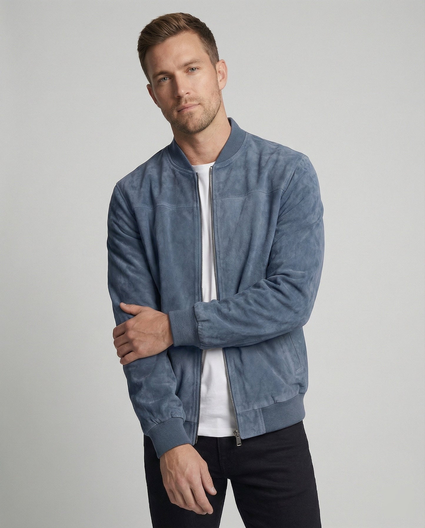 Bomber Uomo Slim Vestibilità Casual