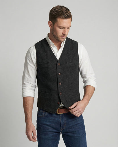 Gilet Uomo Stile Classico Vestibilità Regolare - Brentozzi