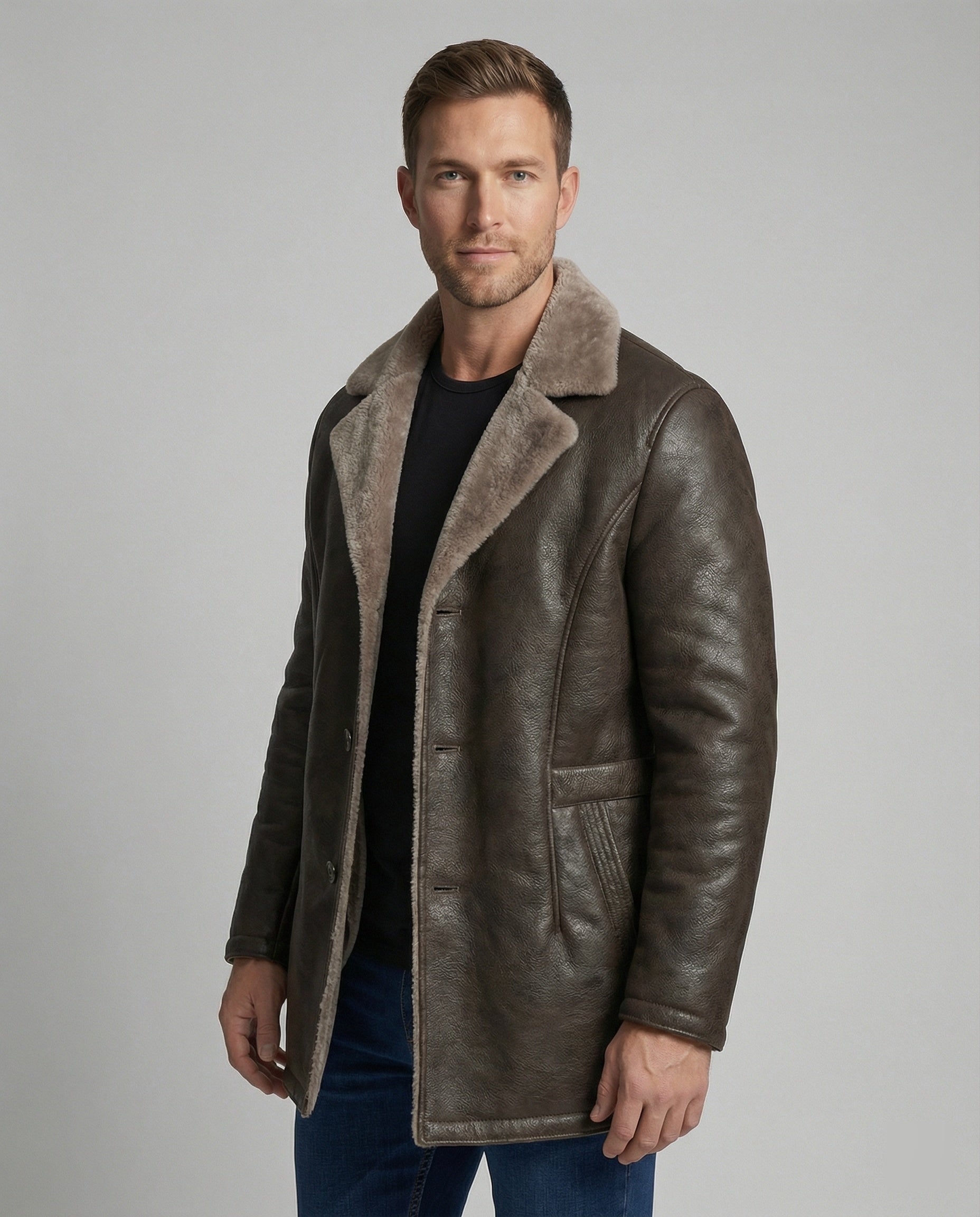 Giacca Uomo in Pile Calda e alla Moda - Brentozzi