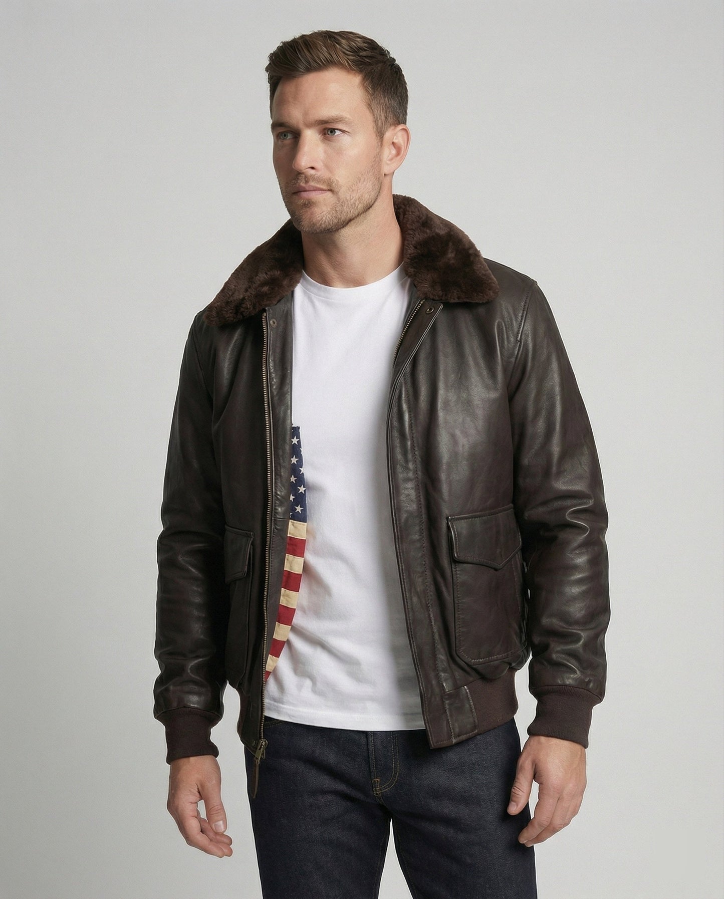 Giacca Pelle Uomo Calda Stile Casual - Brentozzi