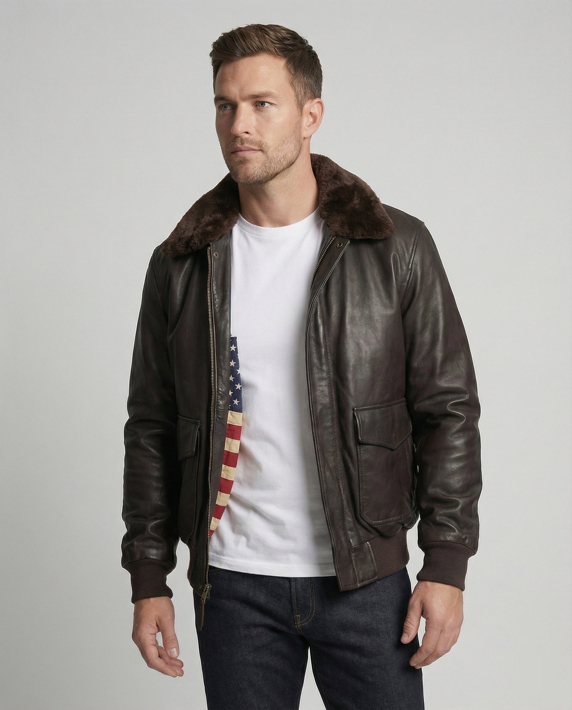 Giacca Pelle Uomo Calda Stile Casual - Brentozzi