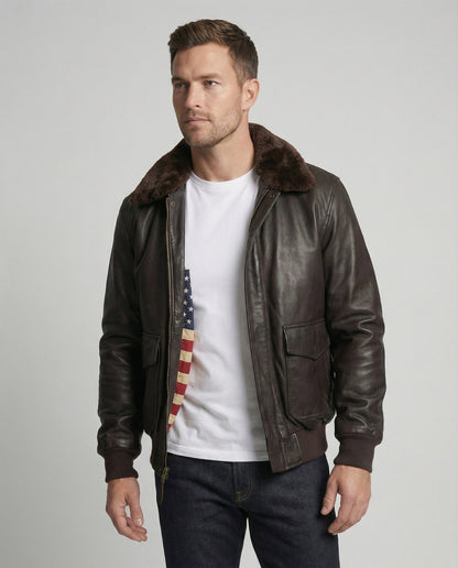 Giacca Pelle Uomo Calda Stile Casual - Brentozzi