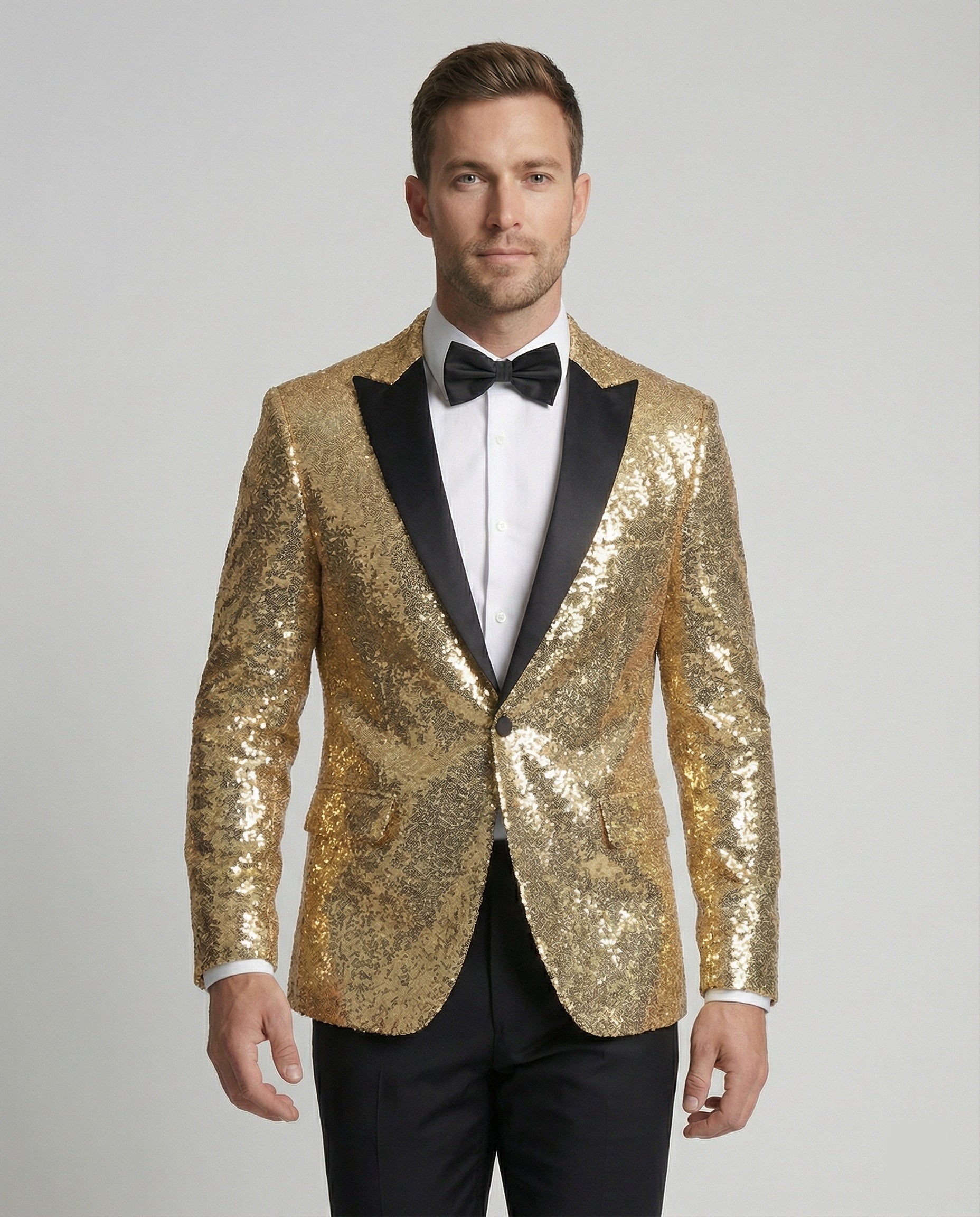 Blazer Uomo Paillettes Lucido Slim Fit - Brentozzi