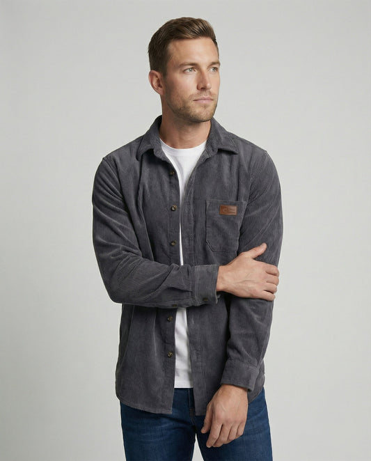 Camicia Uomo in Velluto a Costine Classica - Brentozzi