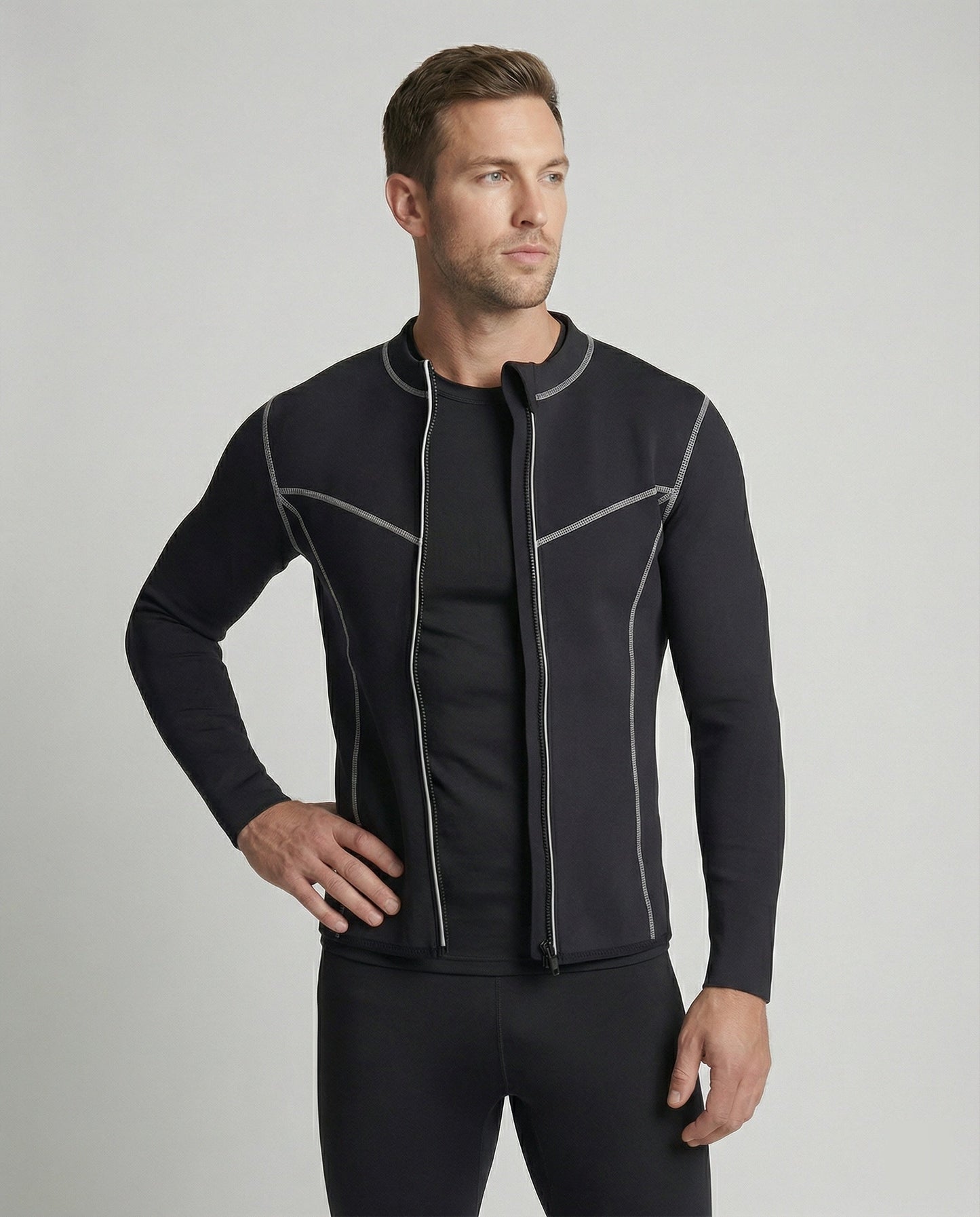 Maglia Compressione Uomo Manica Lunga Sportiva