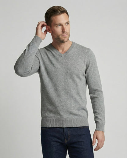 Maglione Uomo Cotone Scollo a V - Brentozzi