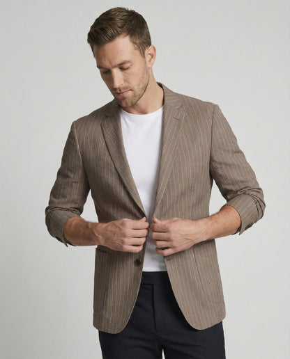 Giacca Uomo Slim Fit Spigata Estiva