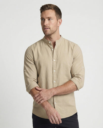 Camicia Uomo Collo Alto Regular Fit
