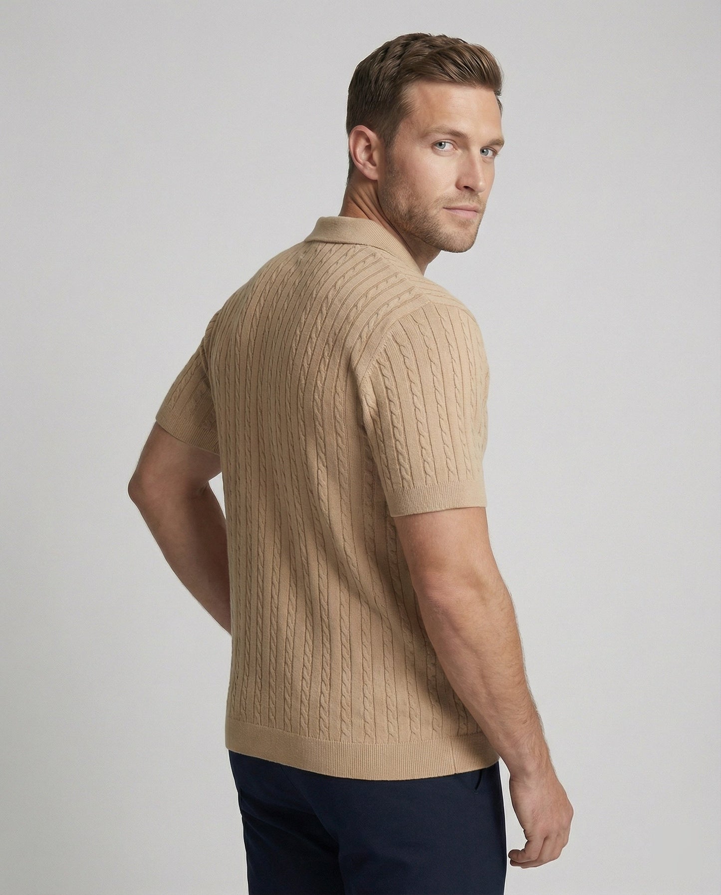 Maglia Uomo Manica Corta in Maglia Leggera