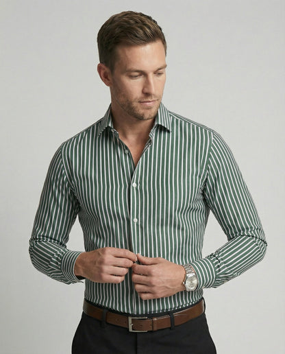 Camicia Uomo Business Cotone Collo Kent Regular Fit