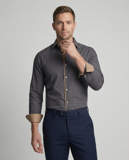 Camicia Uomo Classica Manica Lunga Autunnale - Brentozzi