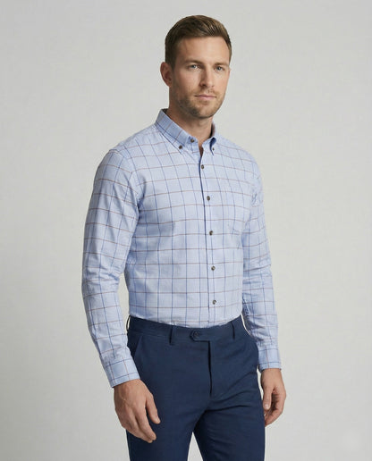 Camicia Uomo Business Slim Colletto Kent