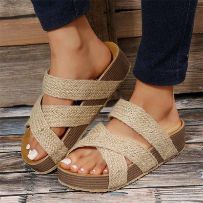 Sandali Donna Platform Fascia Ampia