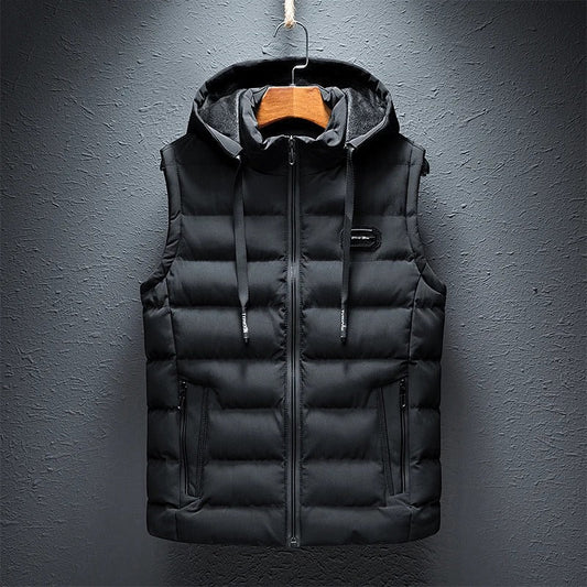 Gilet Imbottito Uomo con Cappuccio Slim Fit - Brentozzi