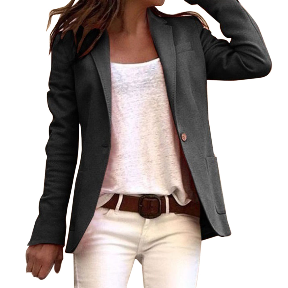 Blazer Donna in Tessuto Sartoriale Vestibilità Slim Manica Lunga