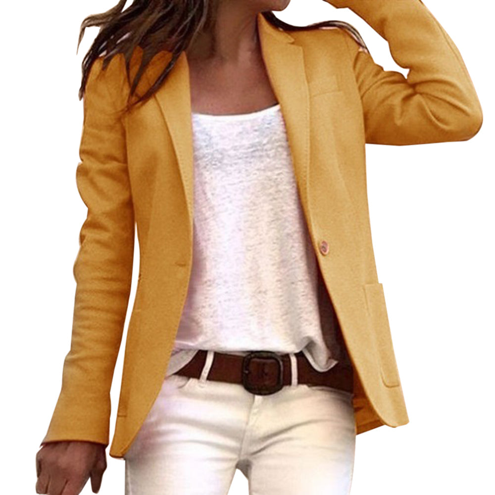 Blazer Donna in Tessuto Sartoriale Vestibilità Slim Manica Lunga