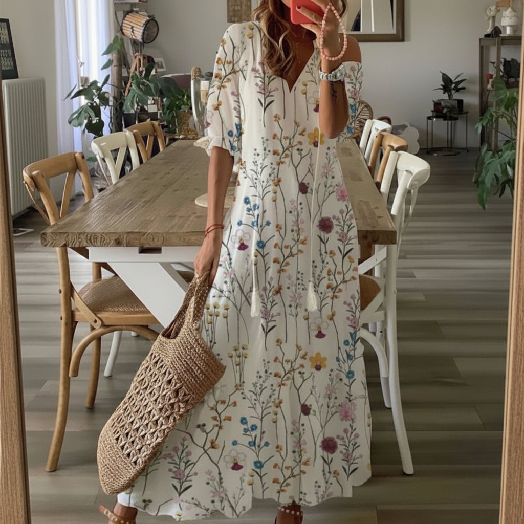 Abito Boho Donna con Copertura Addominale