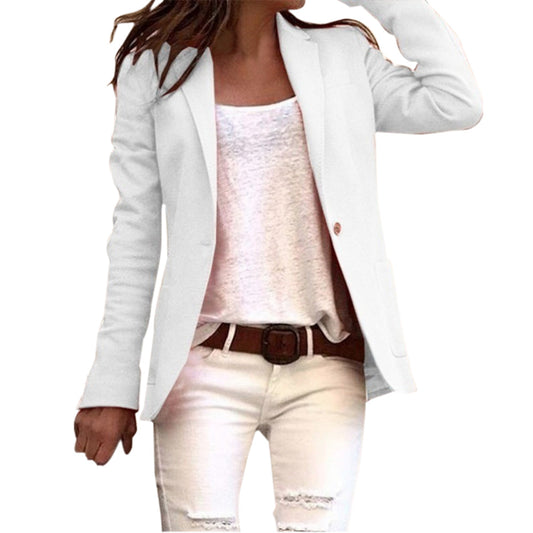 Blazer Donna in Tessuto Sartoriale Vestibilità Slim Manica Lunga - Brentozzi