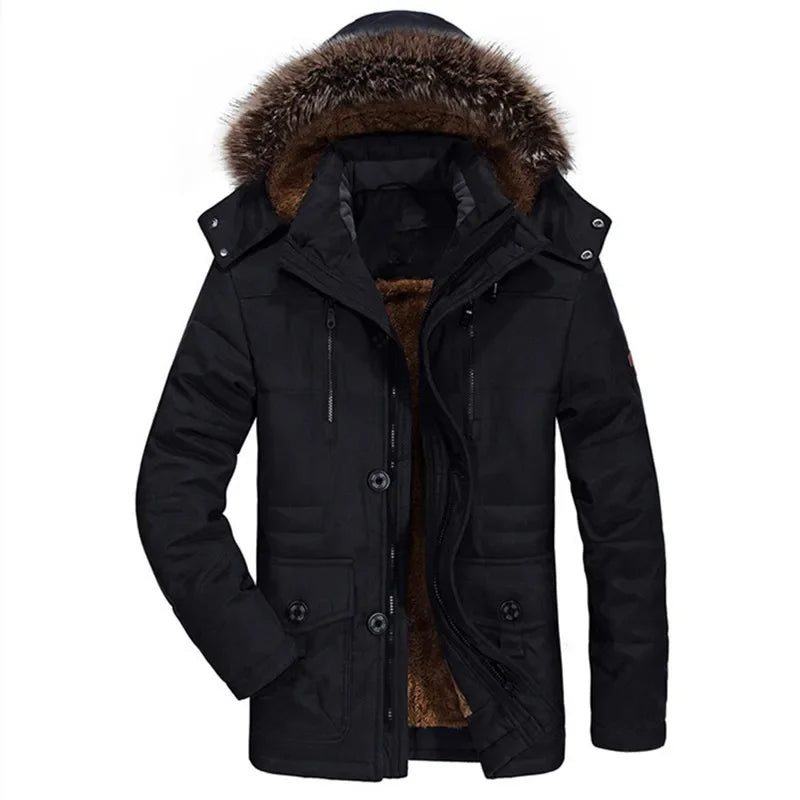 Felpa con Cappuccio Uomo in Cotone Stile Giacca Invernale