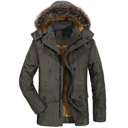 Felpa con Cappuccio Uomo in Cotone Stile Giacca Invernale