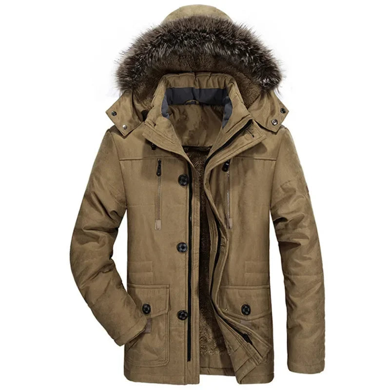 Felpa con Cappuccio Uomo in Cotone Stile Giacca Invernale