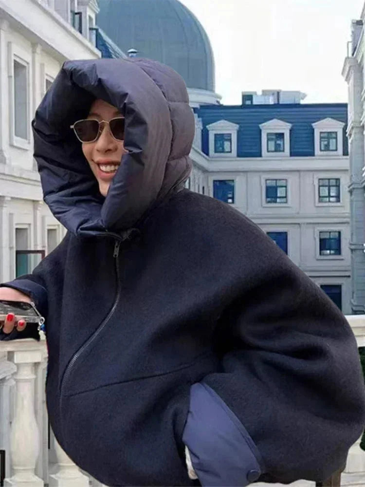 Giacca Donna con Cappuccio Imbottitura Spessa - Vesarelli