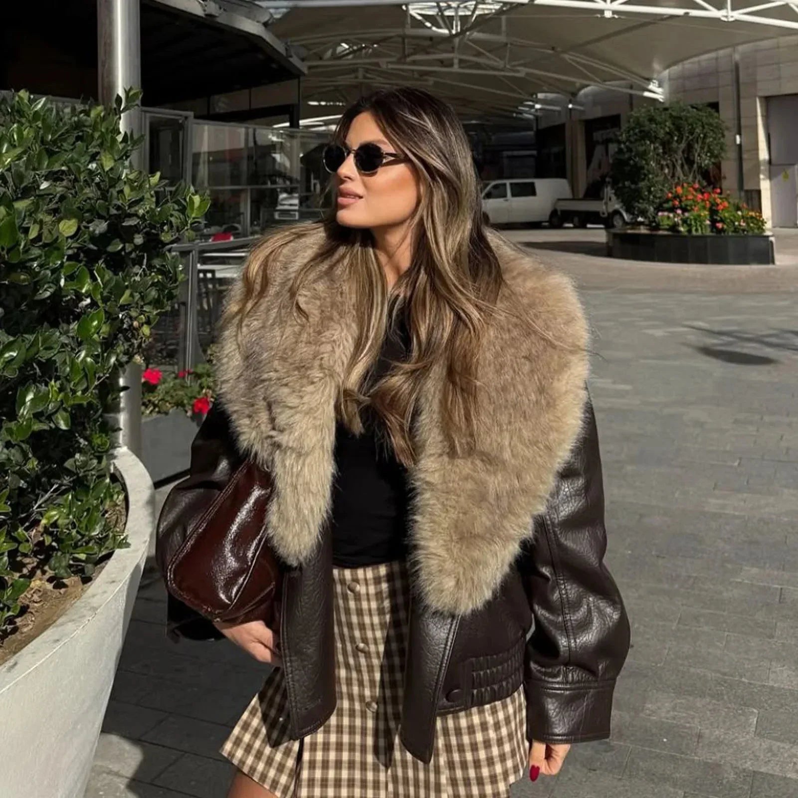 Abito Vintage Donna Collo Doppio con Tasche - Vesarelli