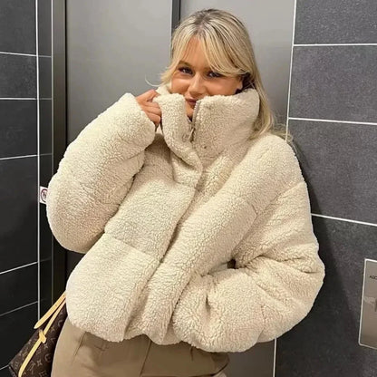 Giacca Puffer Donna Collo Alto Imbottita - Vesarelli