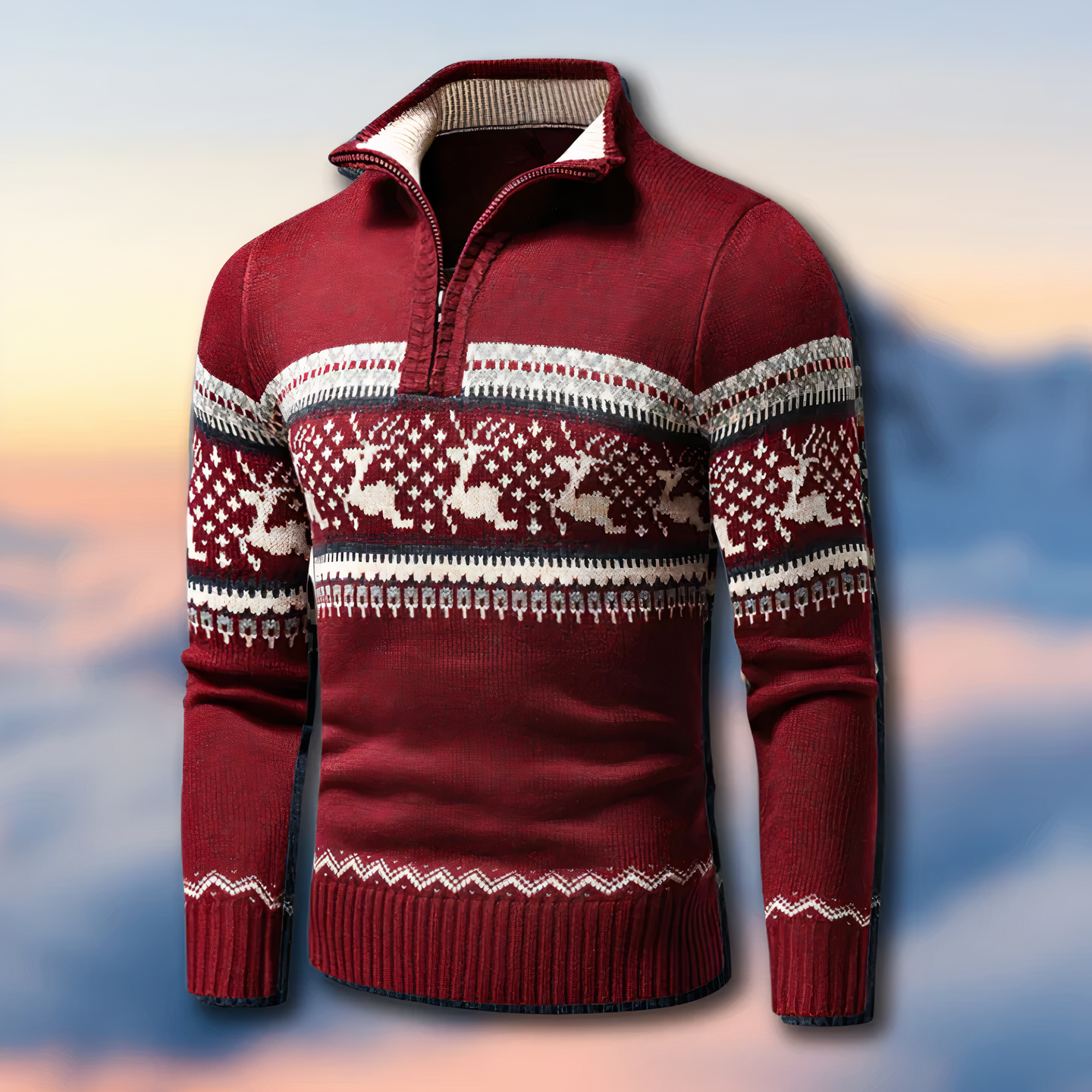 Maglione Uomo Lavorato Inverno Caldo - Brentozzi