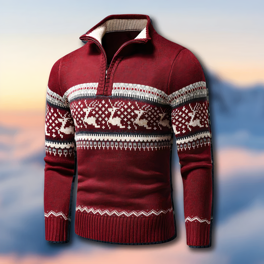 Maglione Uomo Lavorato Inverno Caldo - Brentozzi