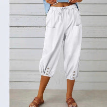 Pantaloni Cargo Donna con Coulisse Vita Elastico