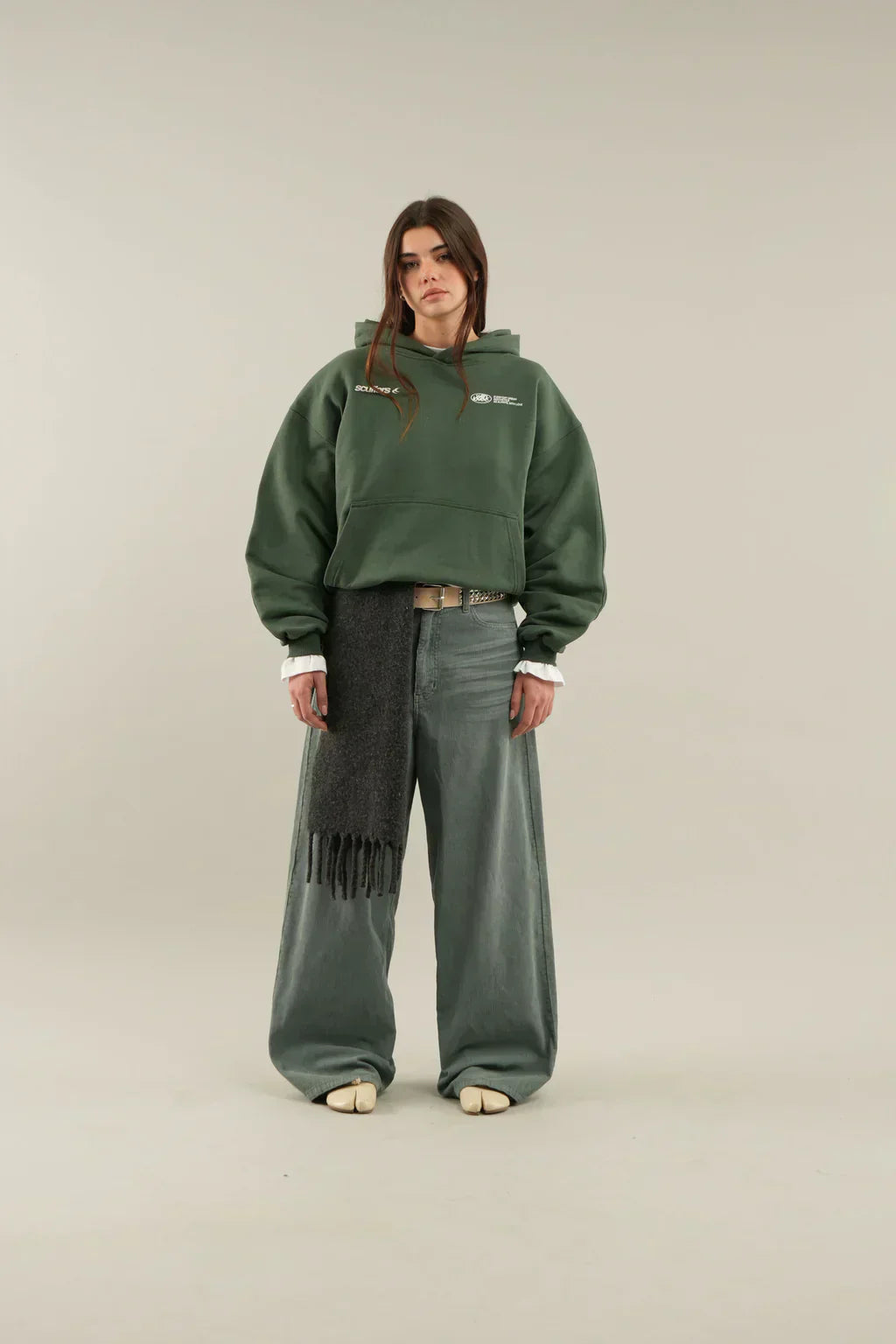 Felpa Oversize Donna con Stampa Casual