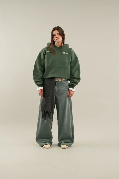 Felpa Oversize Donna con Stampa Casual
