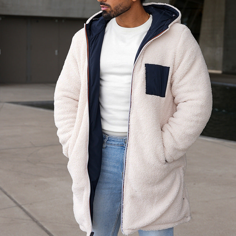 Parka Uomo Imbottito Caldo Cappuccio Regolabile