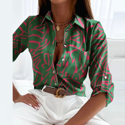 Camicia Donna Tessuto Leggero Colletto Classico