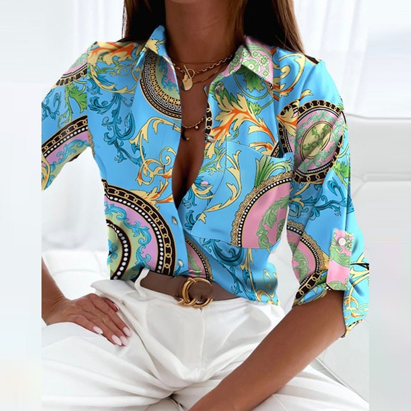 Camicia Donna Tessuto Leggero Colletto Classico