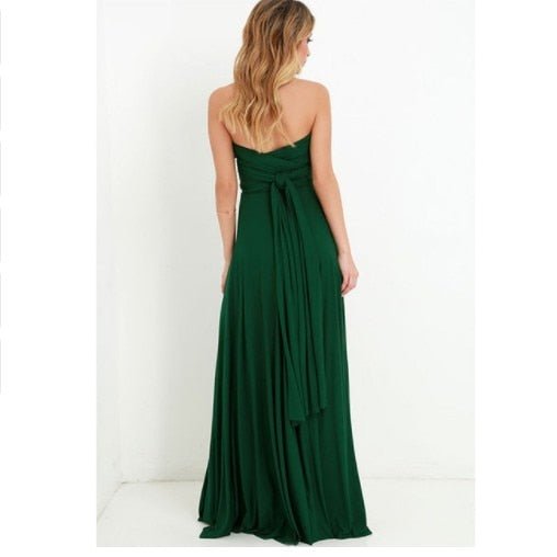 Abito Maxi Donna Svasato Elegante Cerimonia