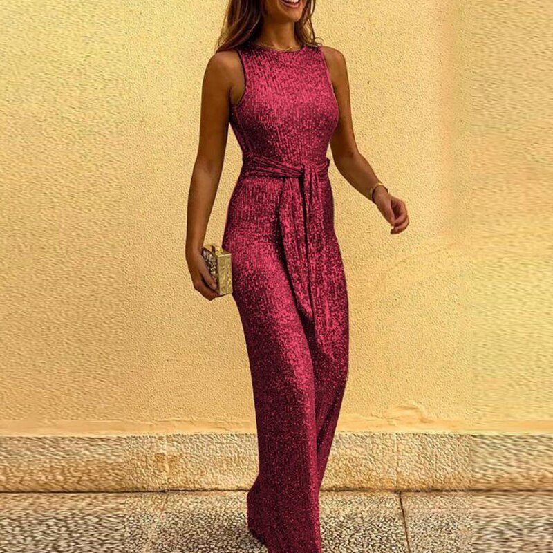 Tuta Elegante Donna con Glitter Vestibilità Classica