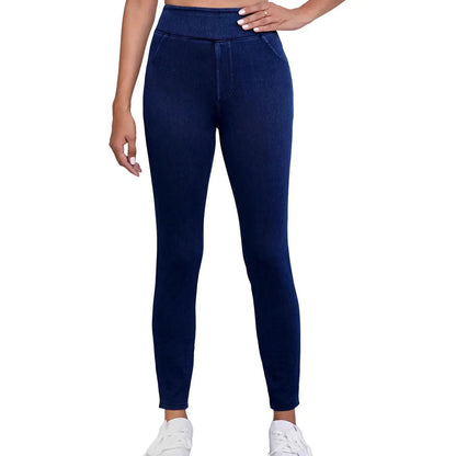Jeans Donna Slim Fit Vita Alta con Tessuto Elasticizzato