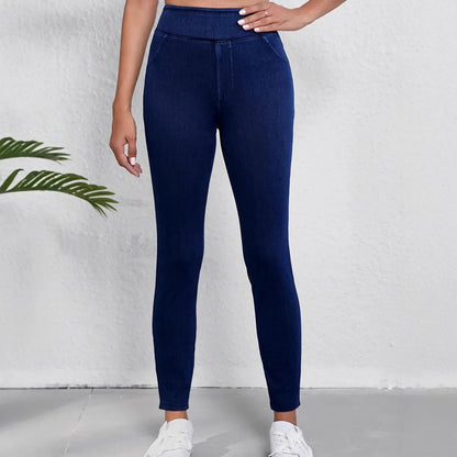 Jeans Donna Slim Fit Vita Alta con Tessuto Elasticizzato - Brentozzi