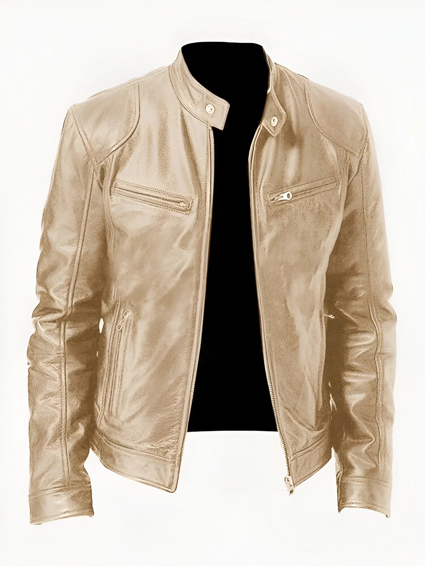 Giacca Casual Uomo in Pelle Stile Comodo Versatile - Brentozzi