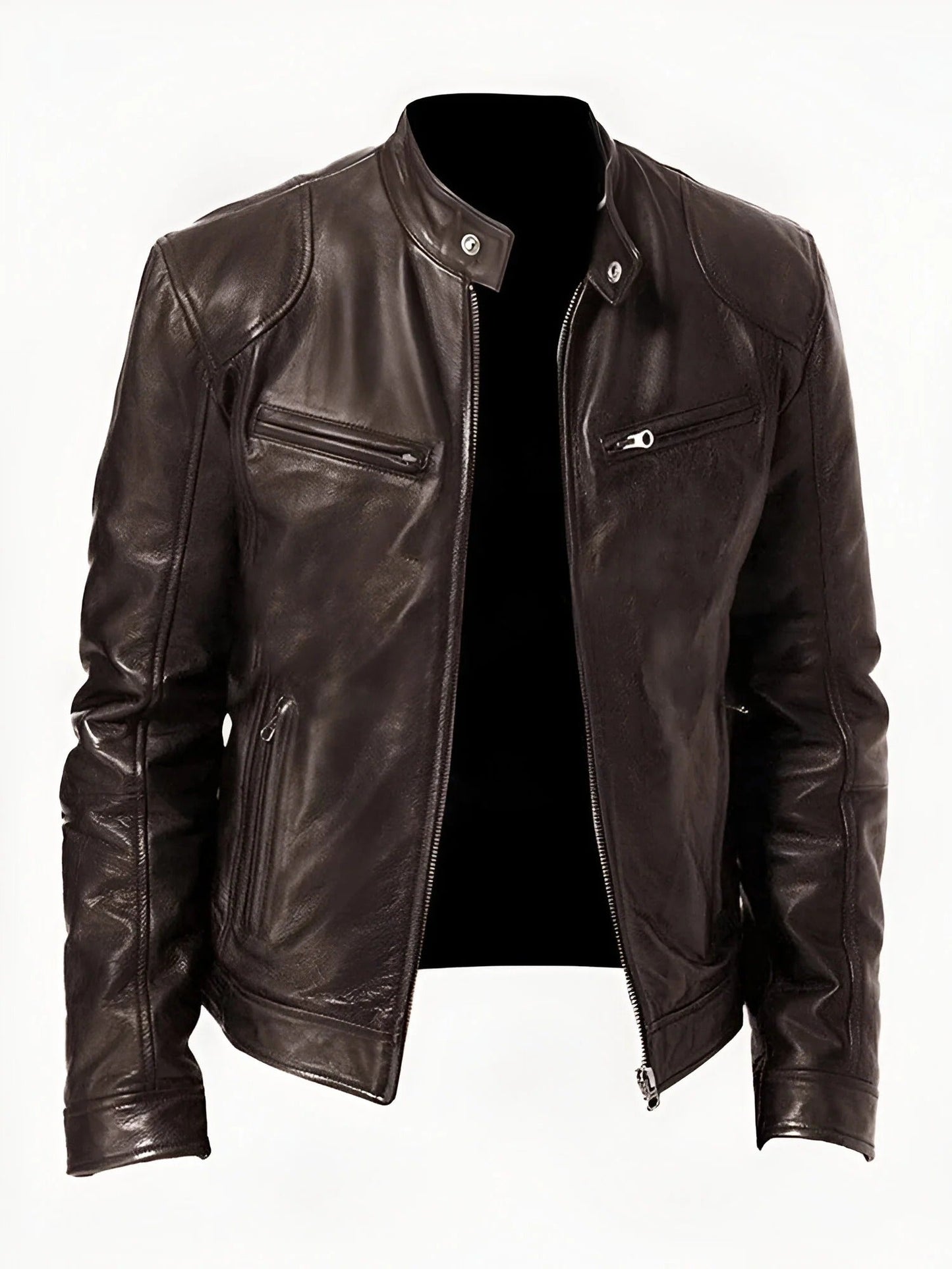 Giacca Casual Uomo in Pelle Stile Comodo Versatile