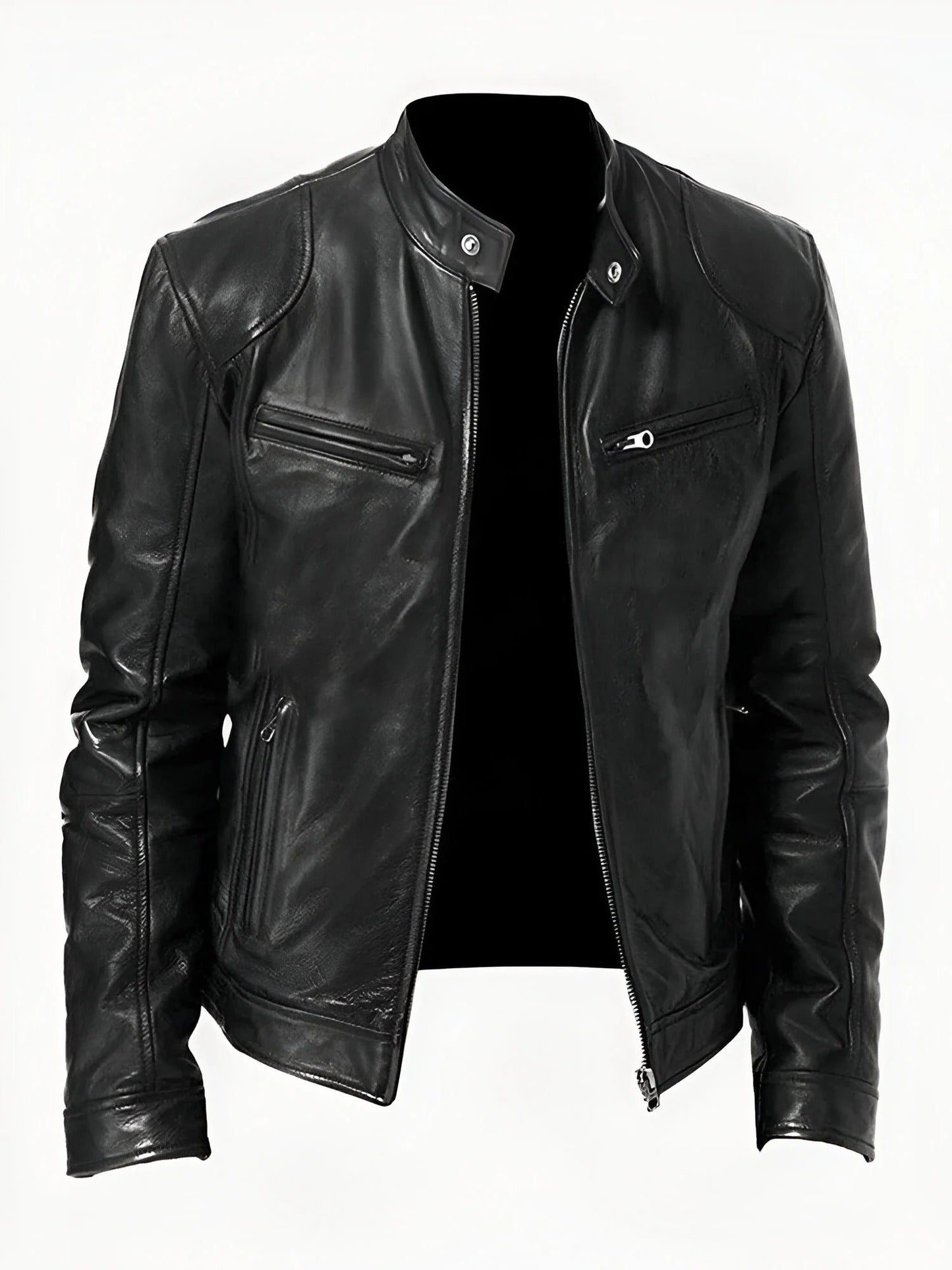 Giacca Casual Uomo in Pelle Stile Comodo Versatile