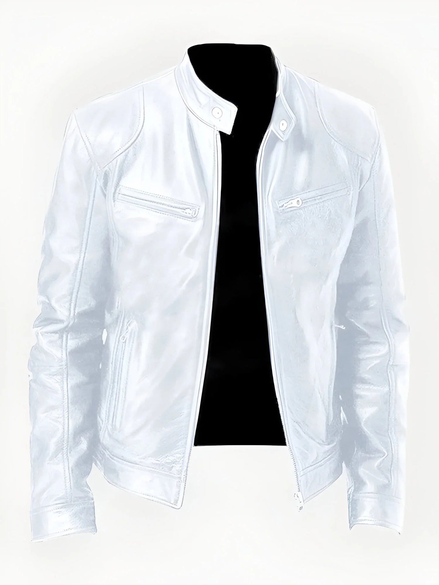 Giacca Casual Uomo in Pelle Stile Comodo Versatile