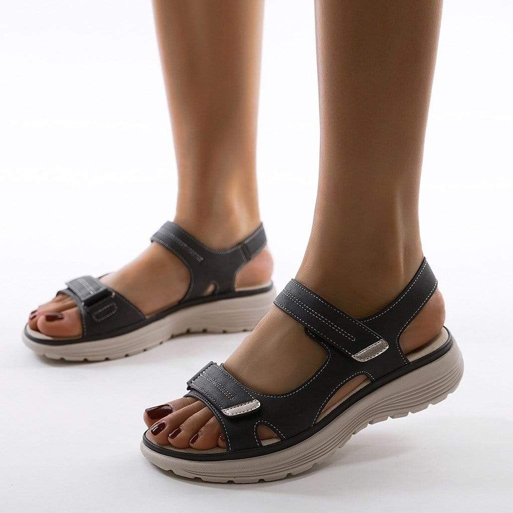 Sandali Donna Plateau Casual con Chiusura a Strappo - Brentozzi