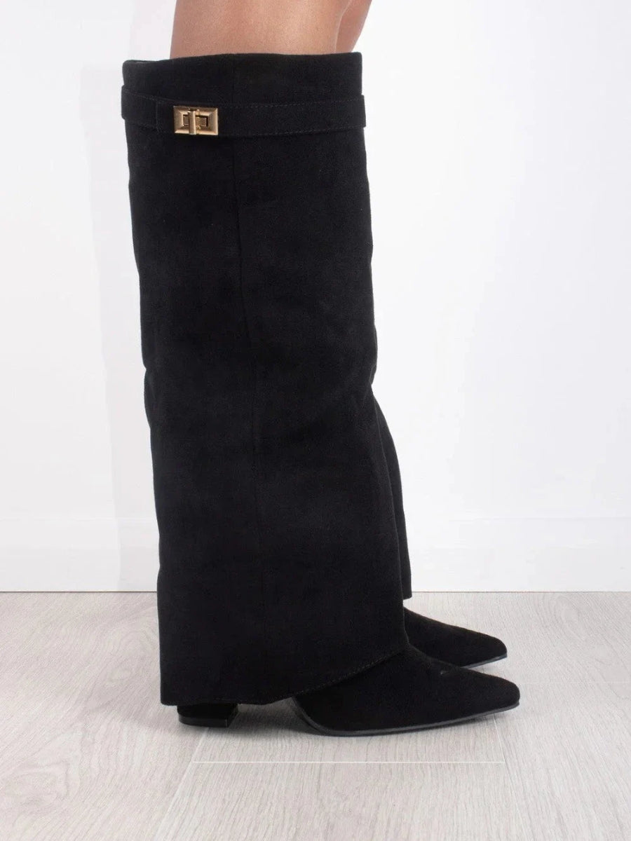 Stivaletti Donna Eleganti Altezza Ginocchio