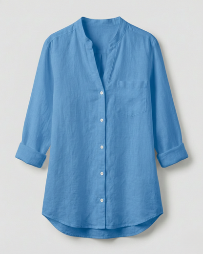 Camicia Donna Cotone Vestibilità Larga