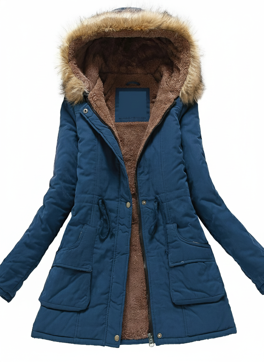 Parka Donna Invernale con Cappuccio Regular Fit