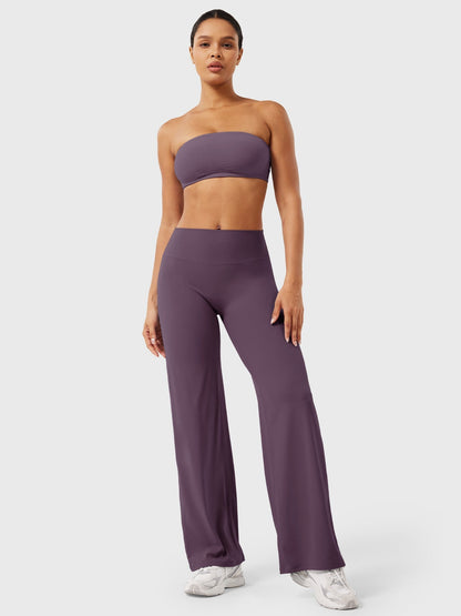 Pantaloni Donna Estivi Vita Alta Taglio Largo
