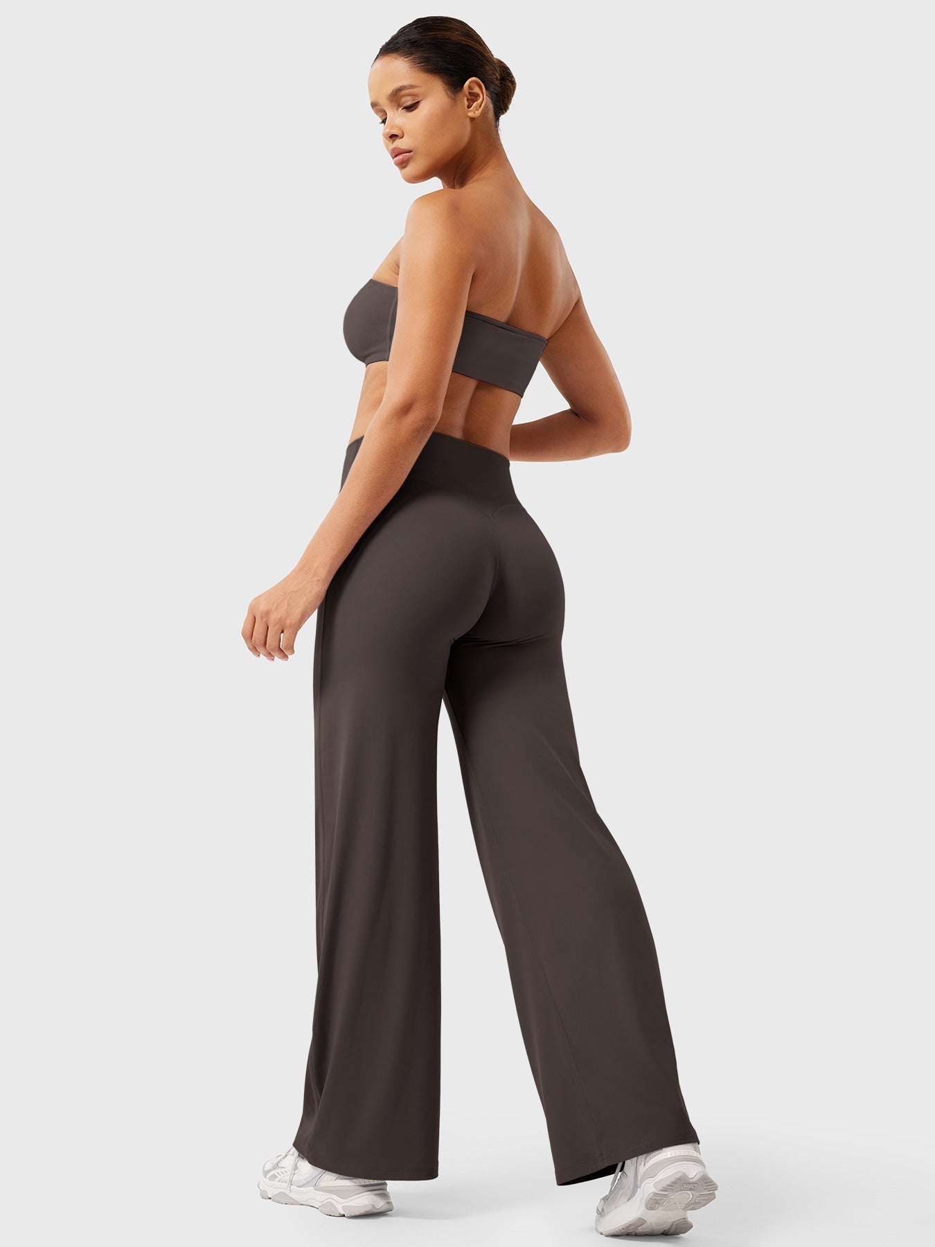 Pantaloni Donna Estivi Vita Alta Taglio Largo